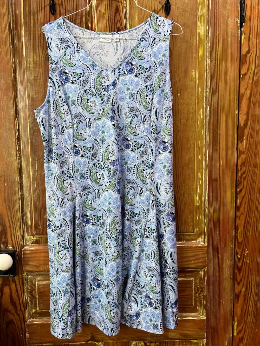 Kim Rogers Blue Paisley Midi Dress